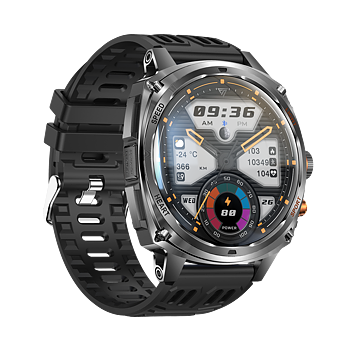 Philippe Palmer Smart Watch LP73 AMOLED Black Rubber