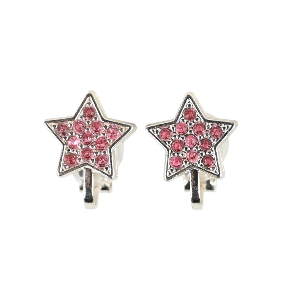 CLIPS ÖRHÄNGE PINK SPARKLING STAR