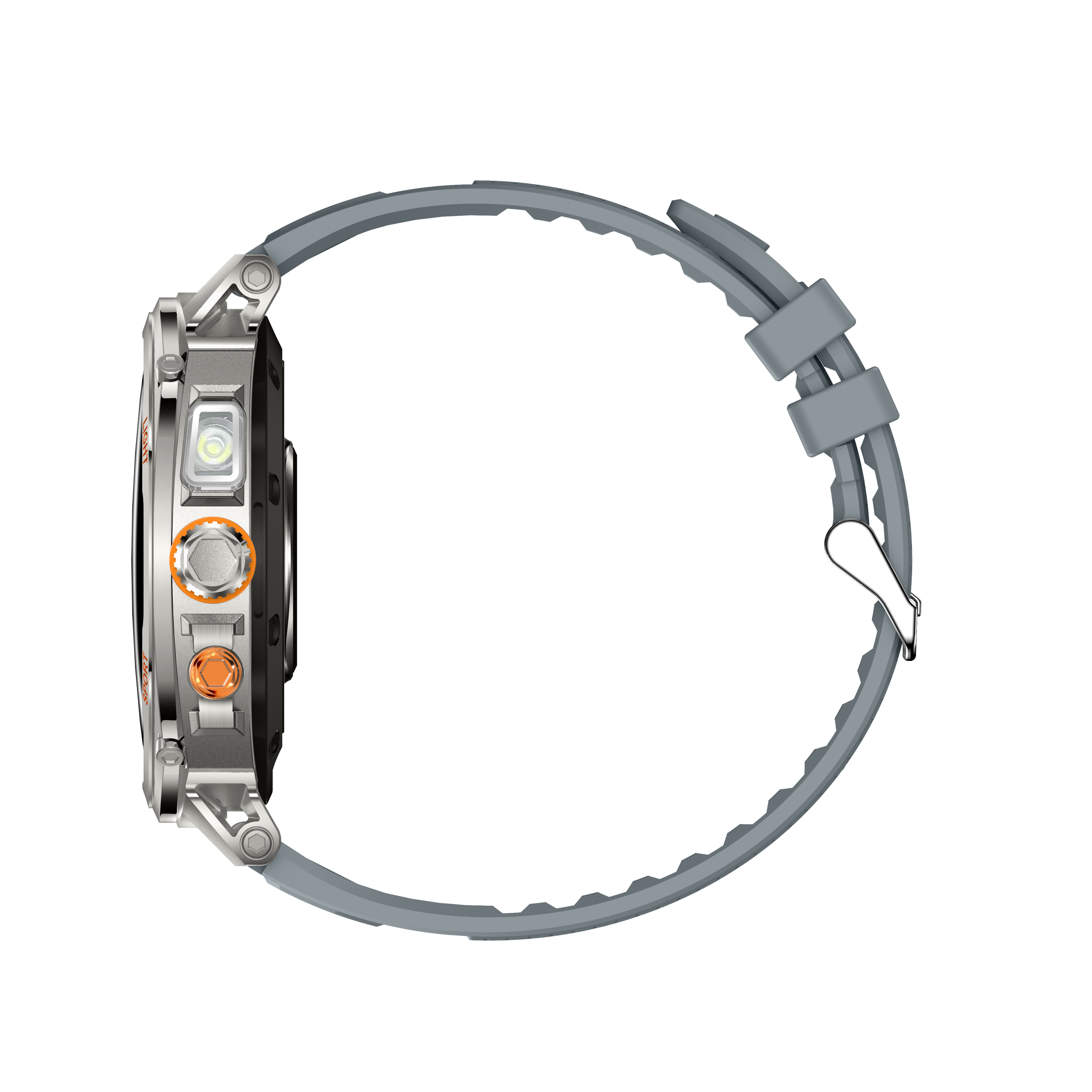 Philippe Palmer Smart Watch LP73 AMOLED Silver Rubber - 5