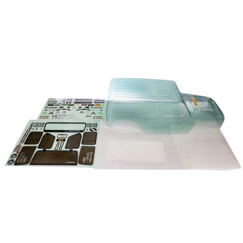 AXIAL SCX6: Jeep JLU 4dr Wrangler Body (Clear)
