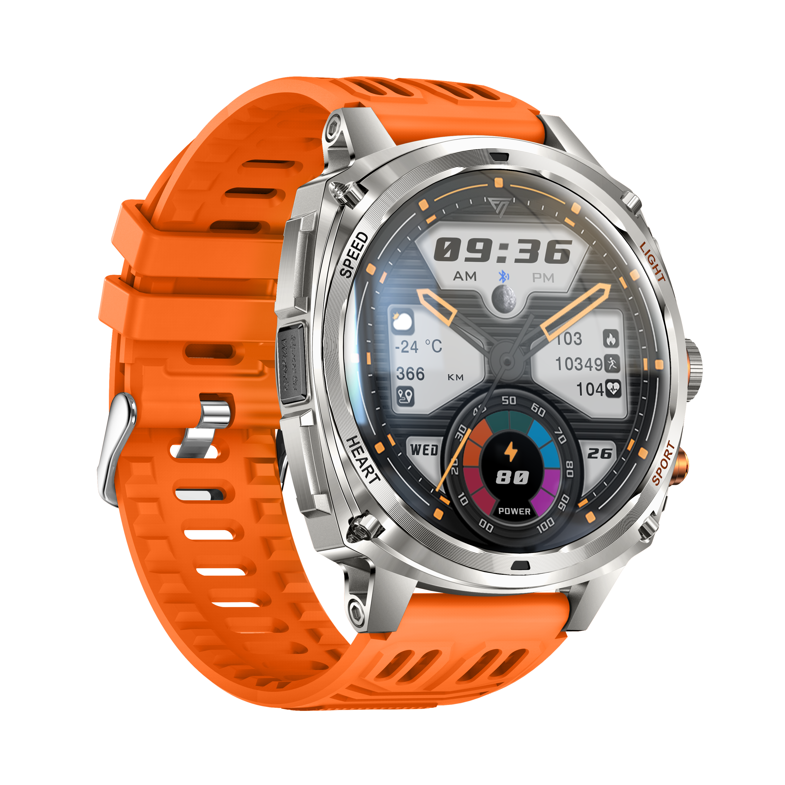 Philippe Palmer Smart Watch LP73 AMOLED Orange Rubber - 2