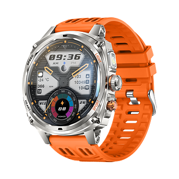 Philippe Palmer Smart Watch LP73 AMOLED Orange Rubber