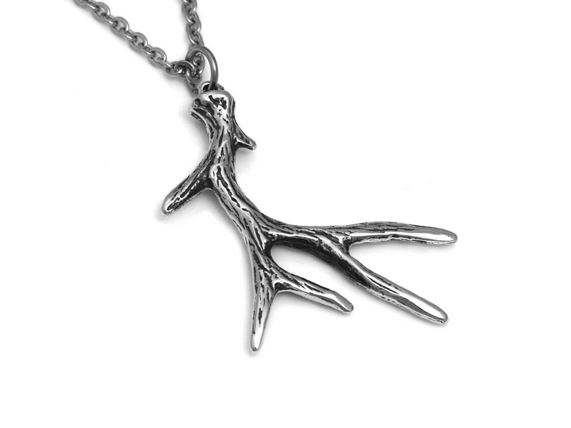 Hjorthorn Halsband, Handgjort Hjort Smycke - 4