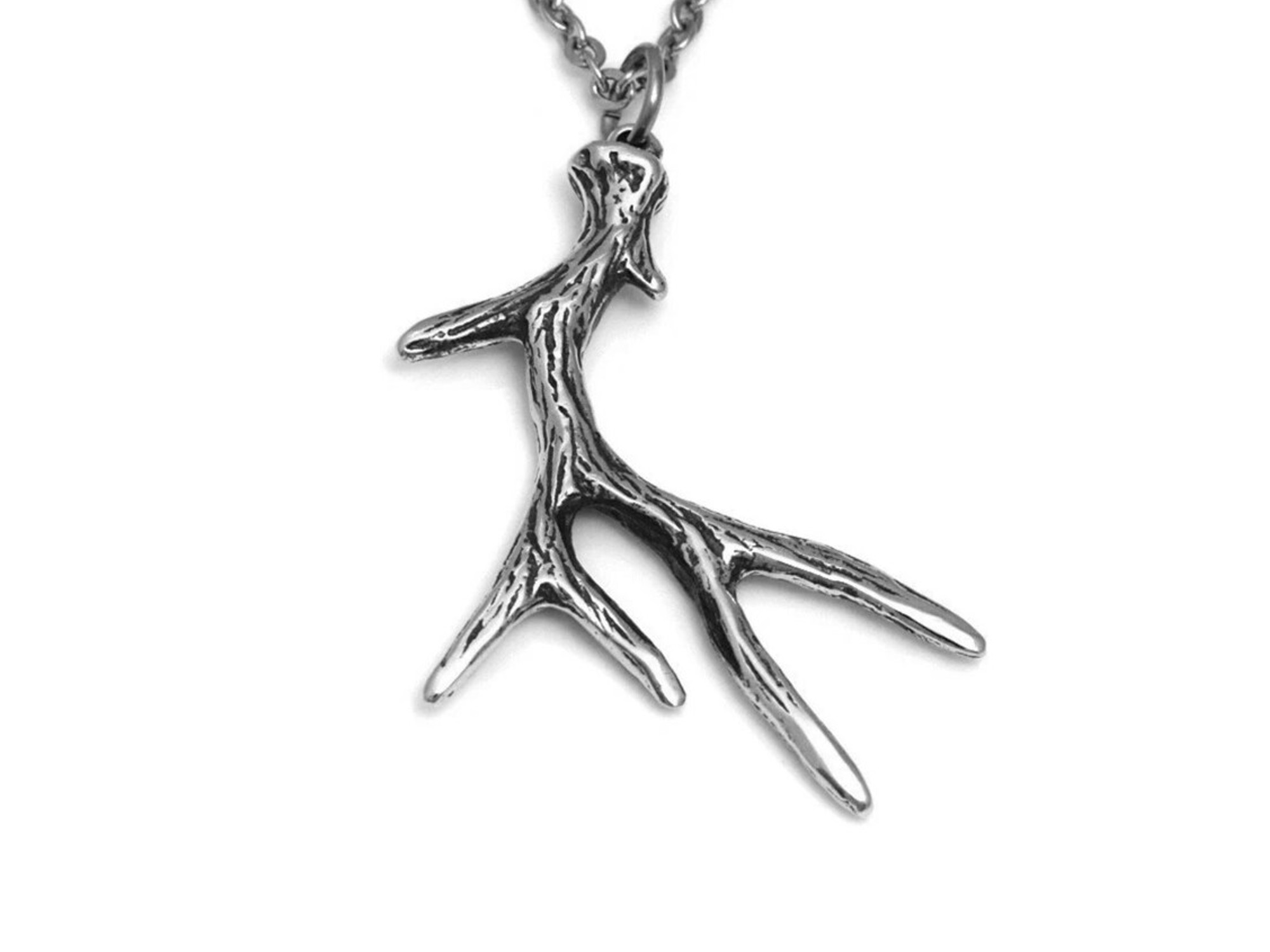 Hjorthorn Halsband, Handgjort Hjort Smycke