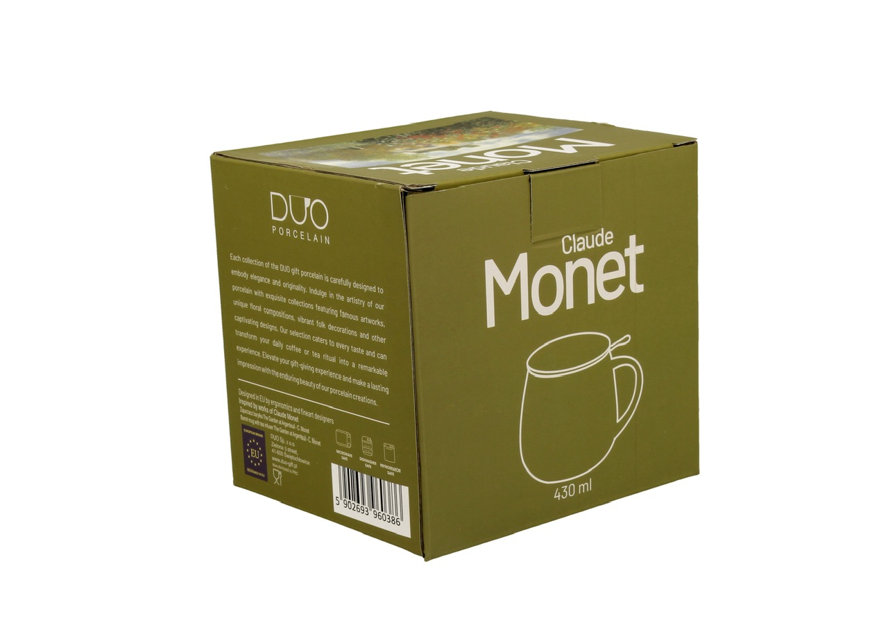 Claude Monet : The Garden at Argenteuil - Mugg Barrel med tesil och lock i presentask - 5