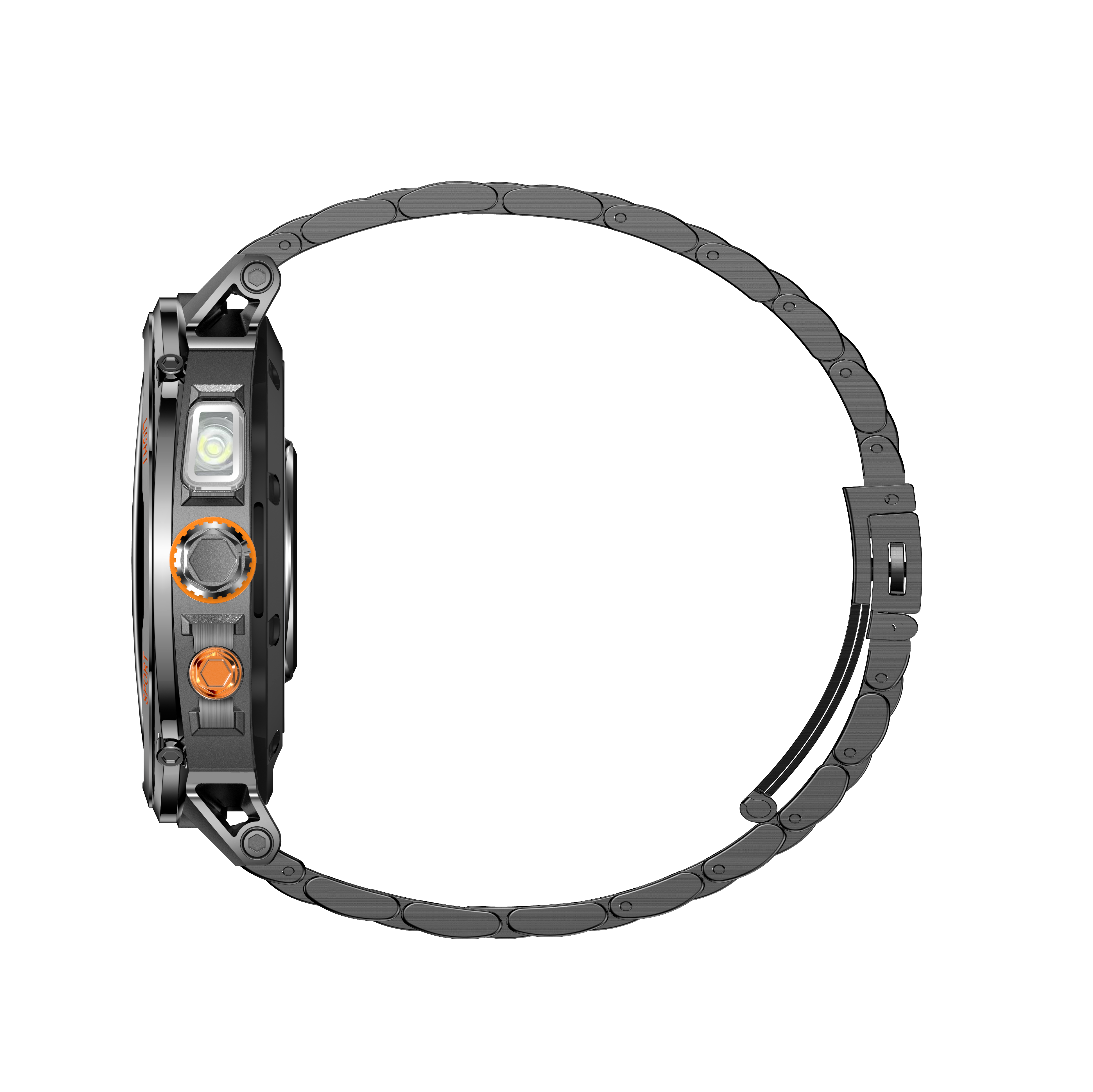 Philippe Palmer Smart Watch LP73 AMOLED Black Steel - 5