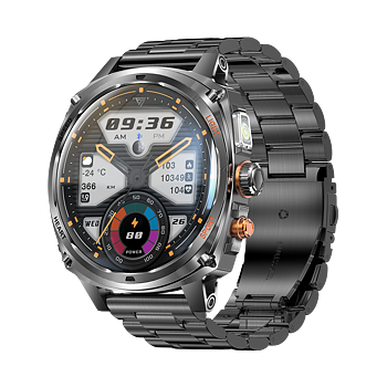Philippe Palmer Smart Watch LP73 AMOLED Black Steel