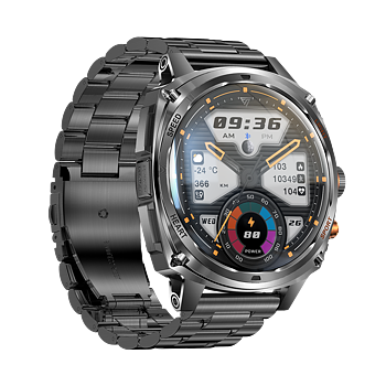 Philippe Palmer Smart Watch LP73 AMOLED Black Steel