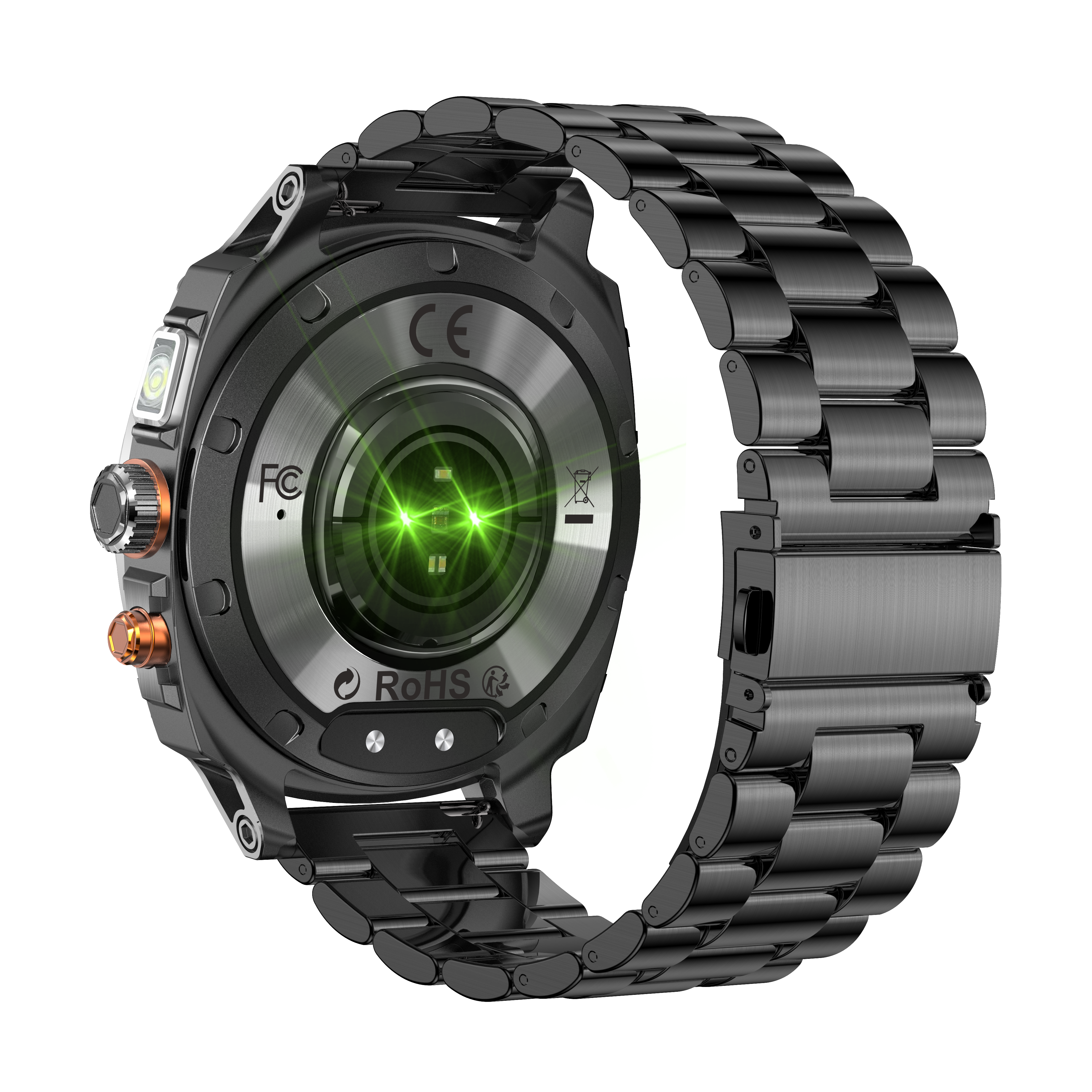 Philippe Palmer Smart Watch LP73 AMOLED Black Steel - 4