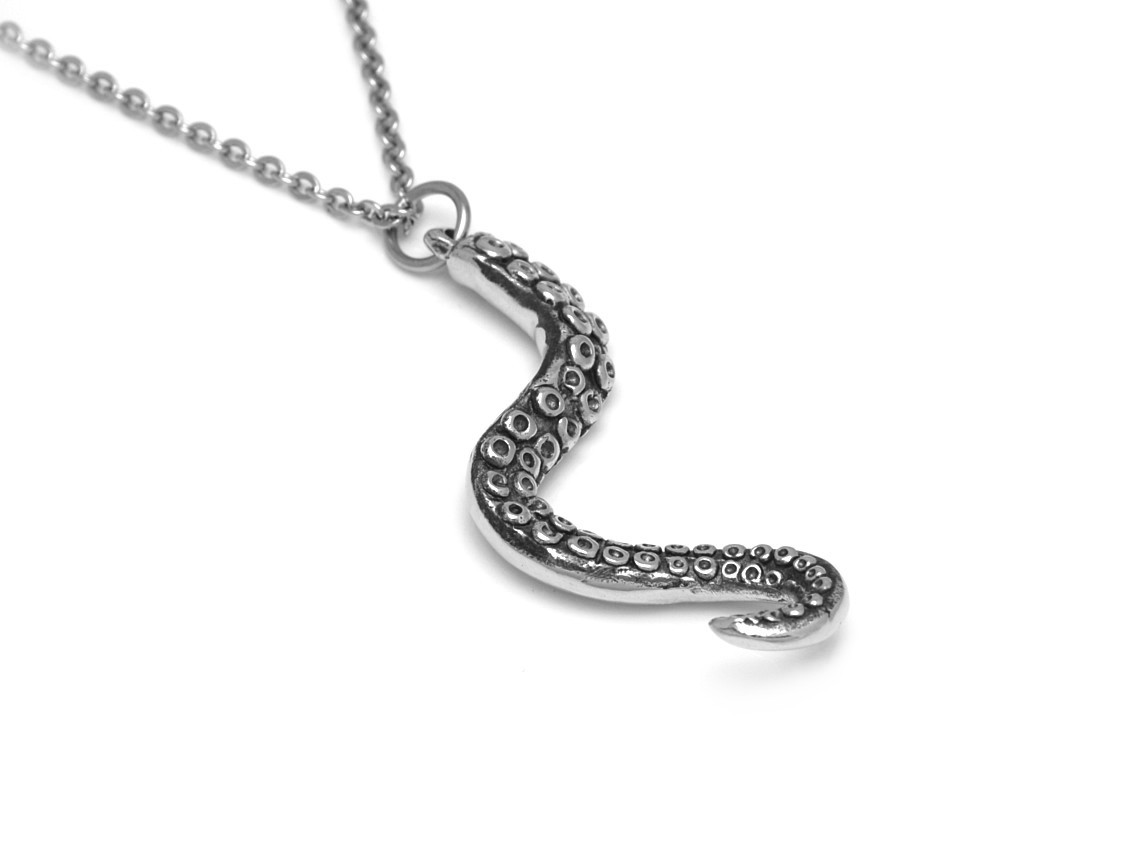 Bläckfisktentakel Halsband, Handgjort Tentakel Smycke - 2