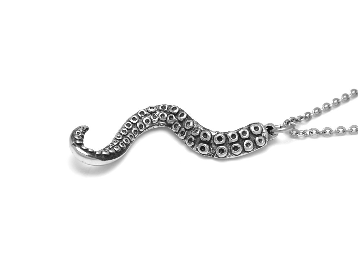 Bläckfisktentakel Halsband, Handgjort Tentakel Smycke - 3