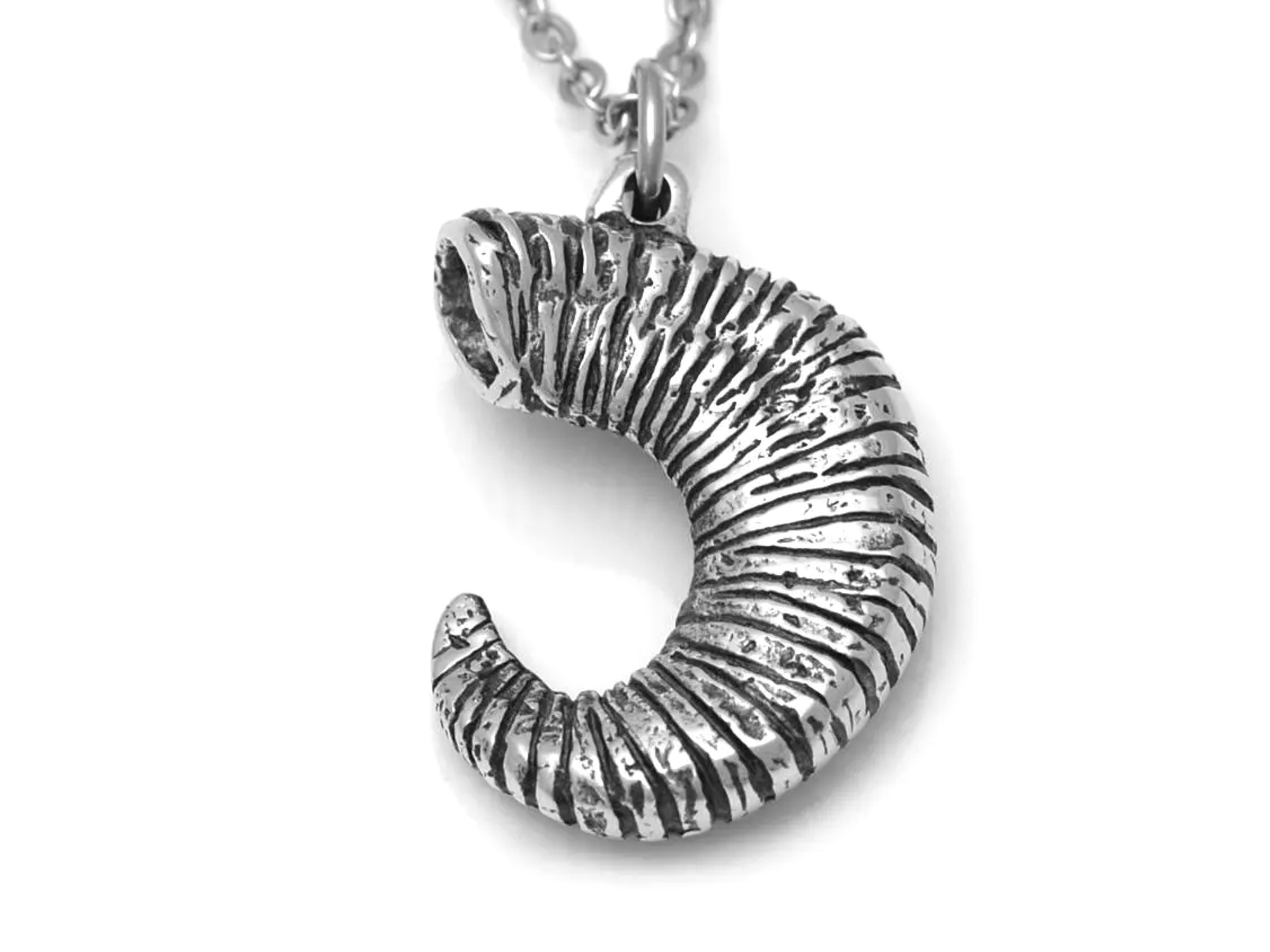 Fårhorn Halsband, Handgjort Djurhorn Smycke - 4