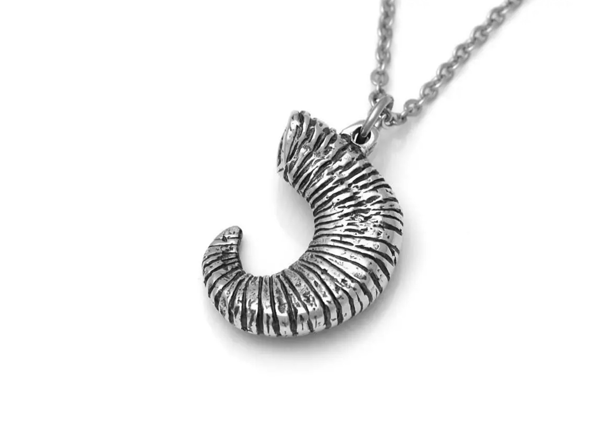 Fårhorn Halsband, Handgjort Djurhorn Smycke - 5
