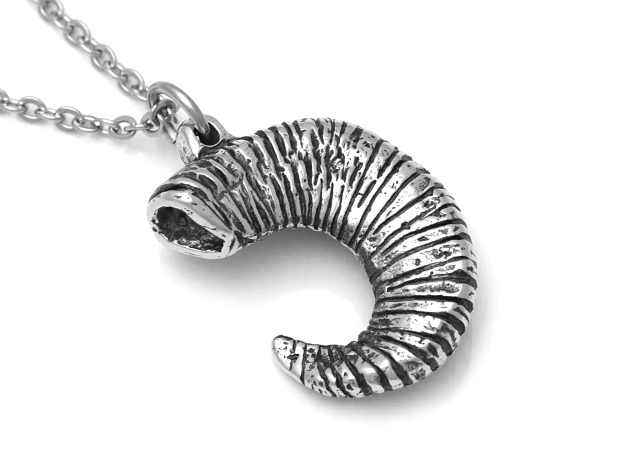 Fårhorn Halsband, Handgjort Djurhorn Smycke - 3
