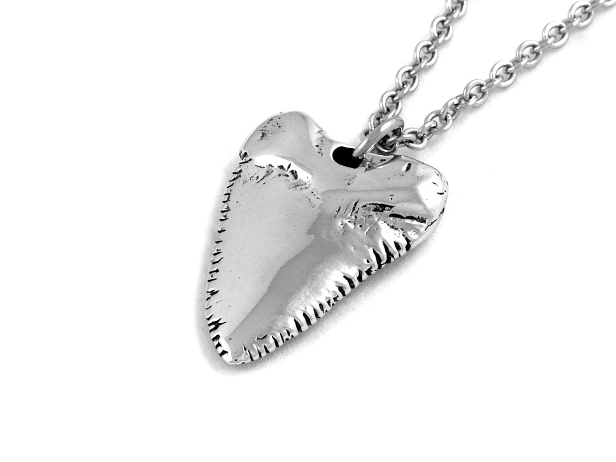 Vithajstand Halsband, Handgjort Hajtand Smycke - 4