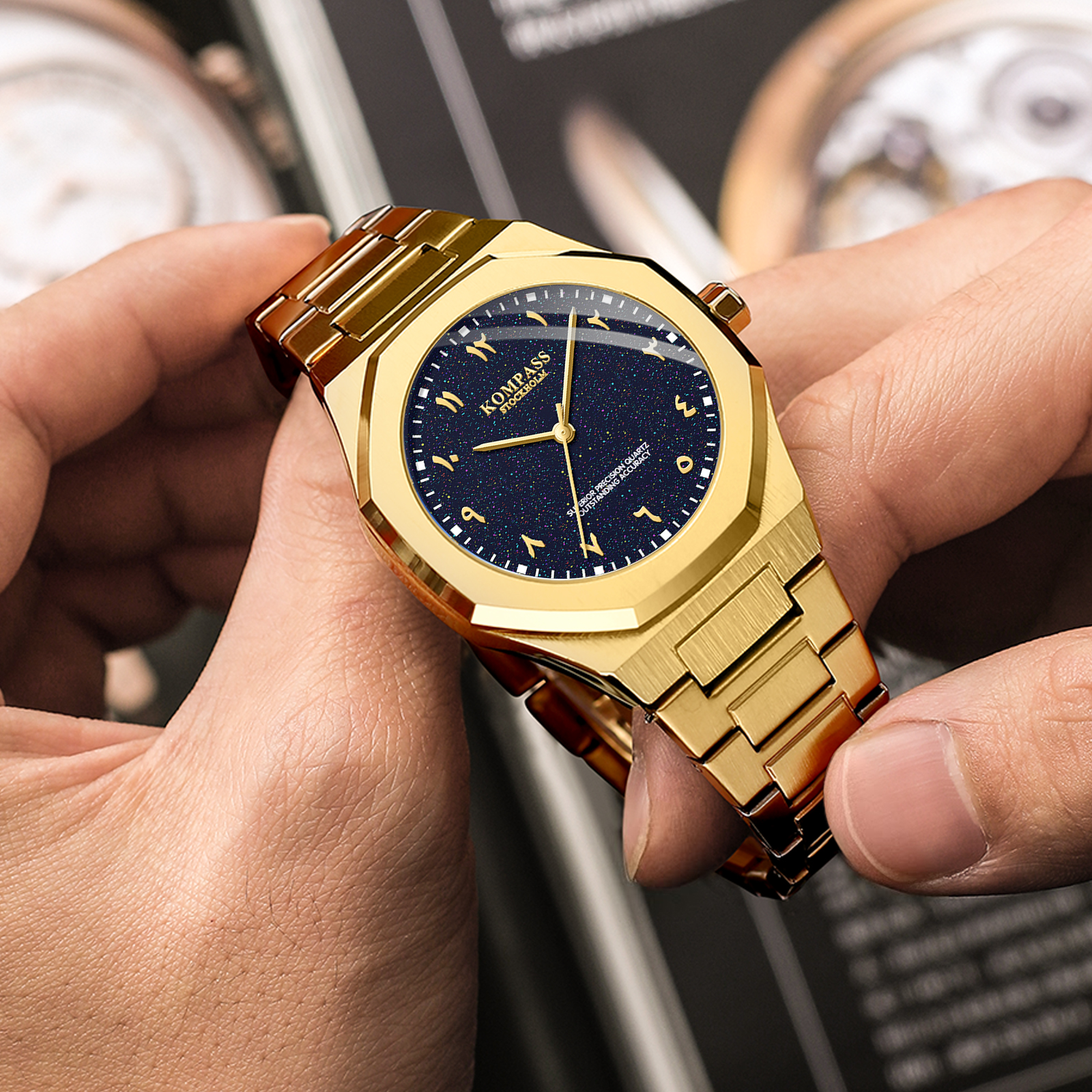 Kompass Star-Dust Arabic Gold Blue - 5
