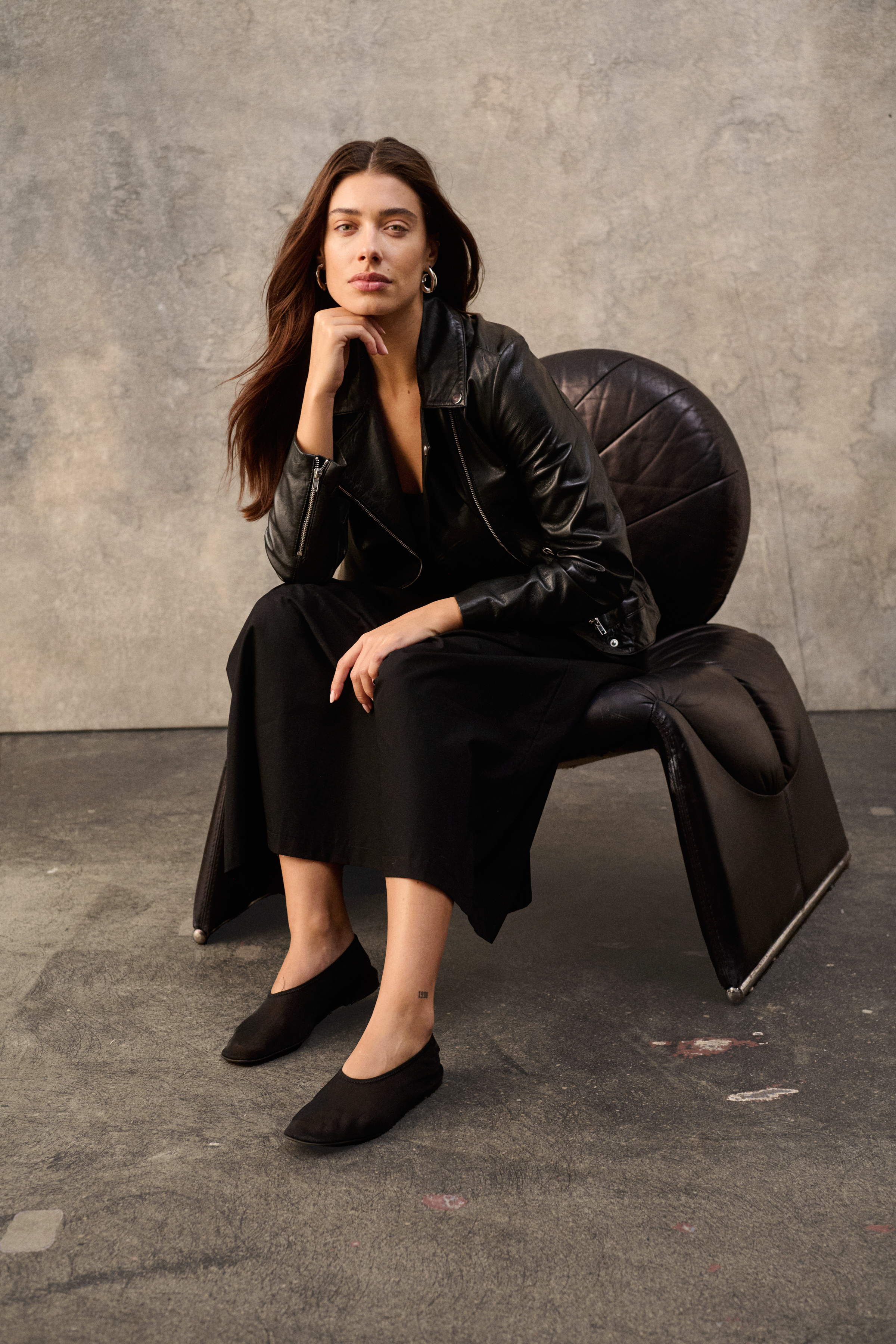 SLMaeve Leather Jacket LS Black - 10