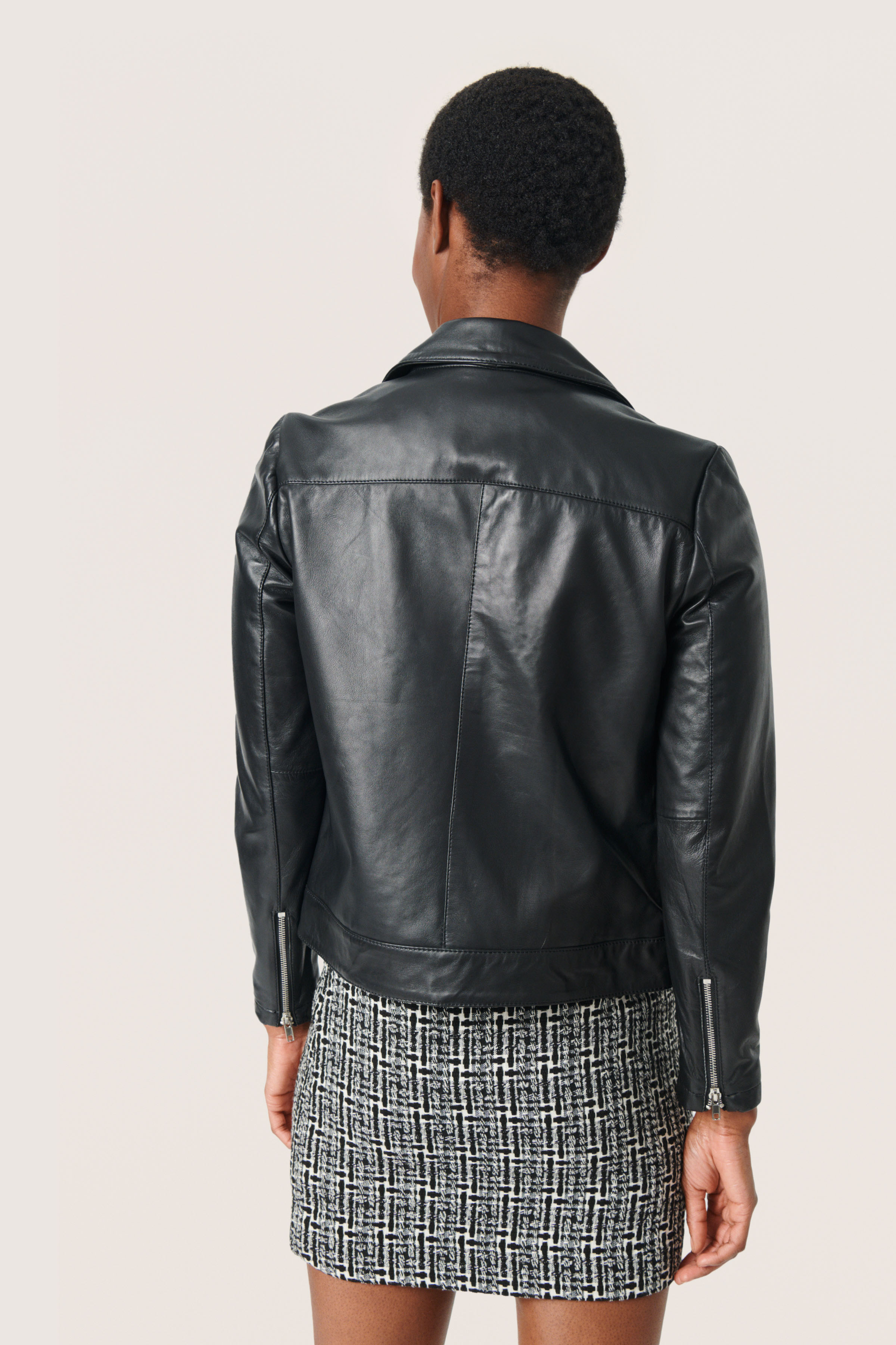 SLMaeve Leather Jacket LS Black - 7