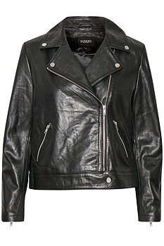 SLMaeve Leather Jacket LS Black
