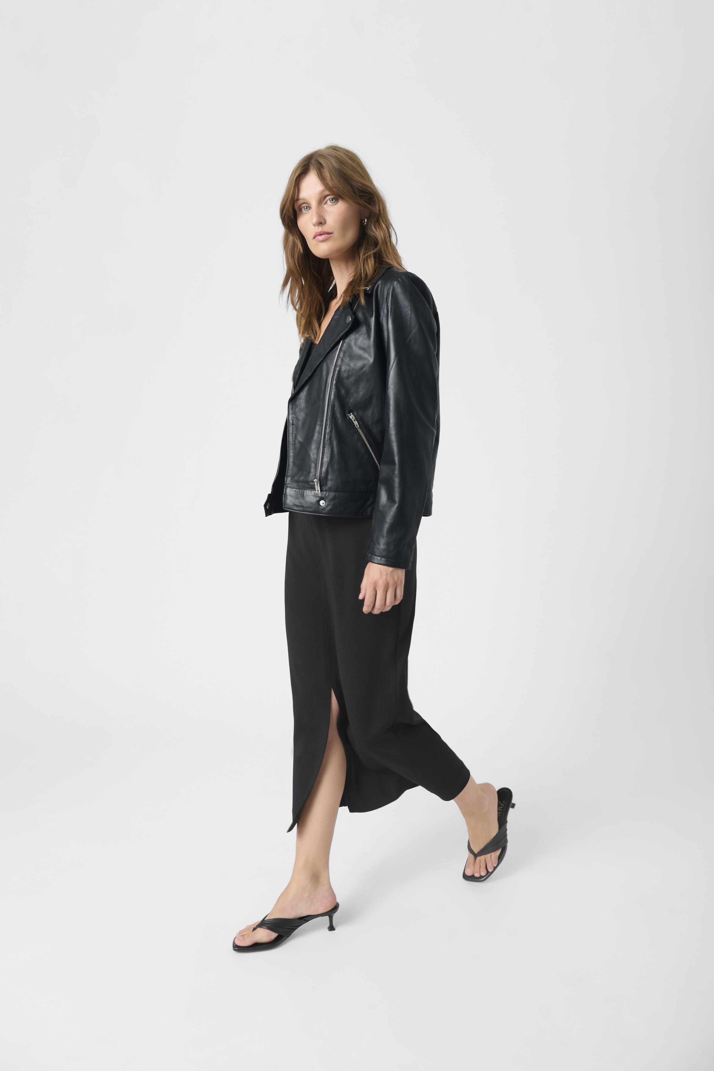 SLMaeve Leather Jacket LS Black - 5