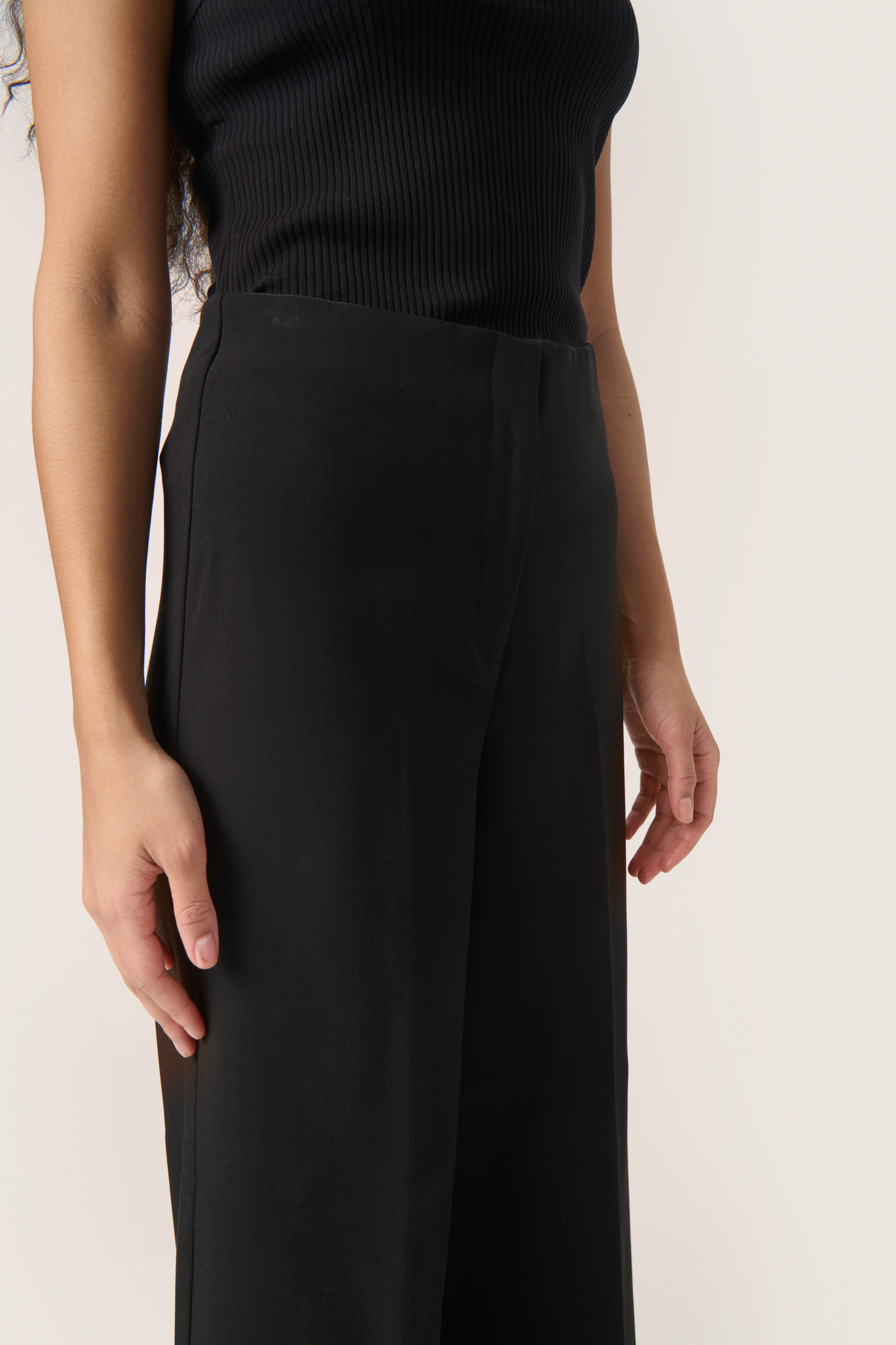 SLCorinne Wide Cropped Pants Black - 3