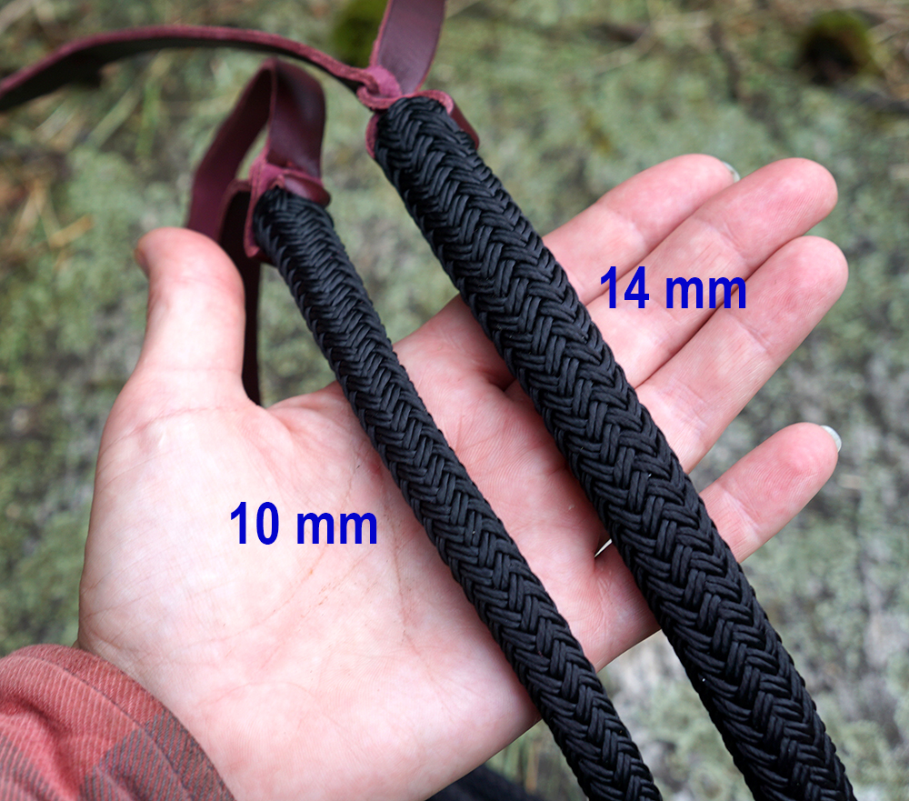 Horsemanship rope Light 7 m Brockamp (no hook), black - 4