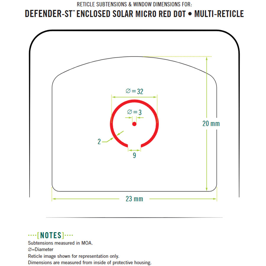 Vortex Defender-ST Enclosed Solar Red Dot 3 MOA - 6