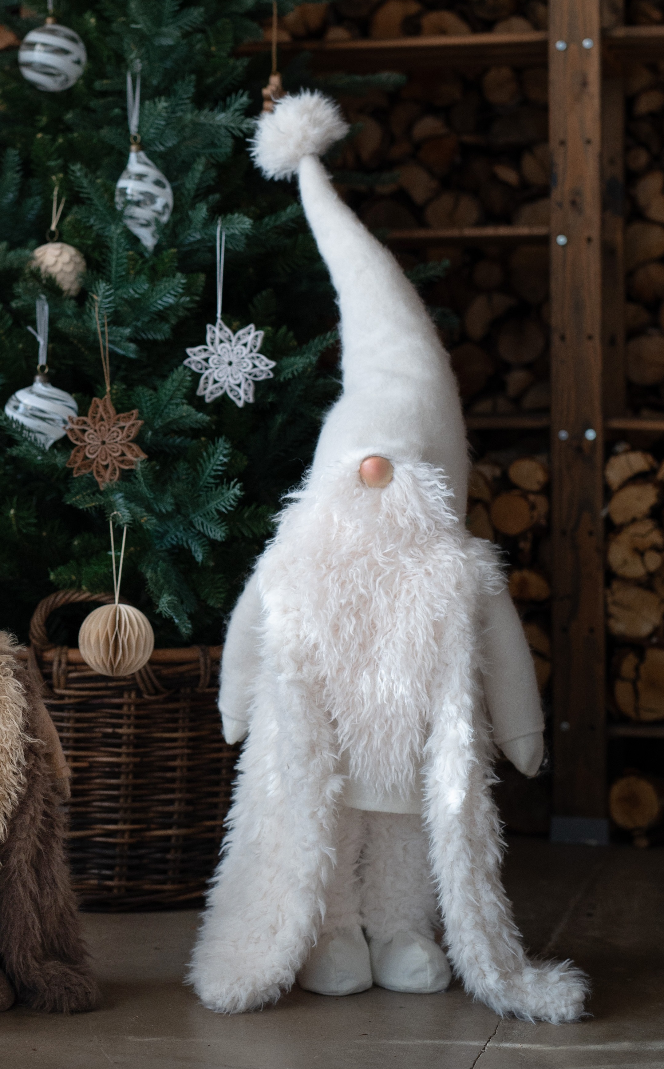 Tomte - Cozy Santa Claus - Vit - 66 cm - 2