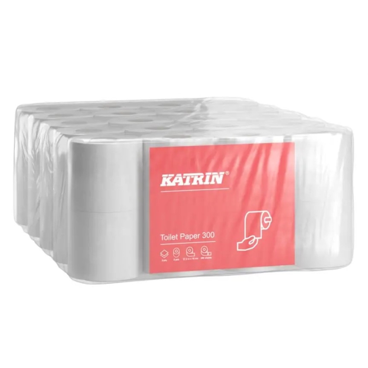 Wc-paperi Katrin 300 valkoinen /40rll