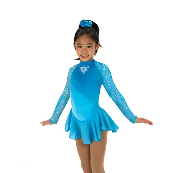 Blå klänning med kristaller