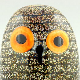 Oiva Toikka (1997) Brilliant Barn Owl (Riihipöllö) Glass Bird 16 cm (26)