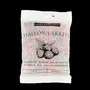 Lakritsbolaget - Hallon / Saltlakrits - 150g