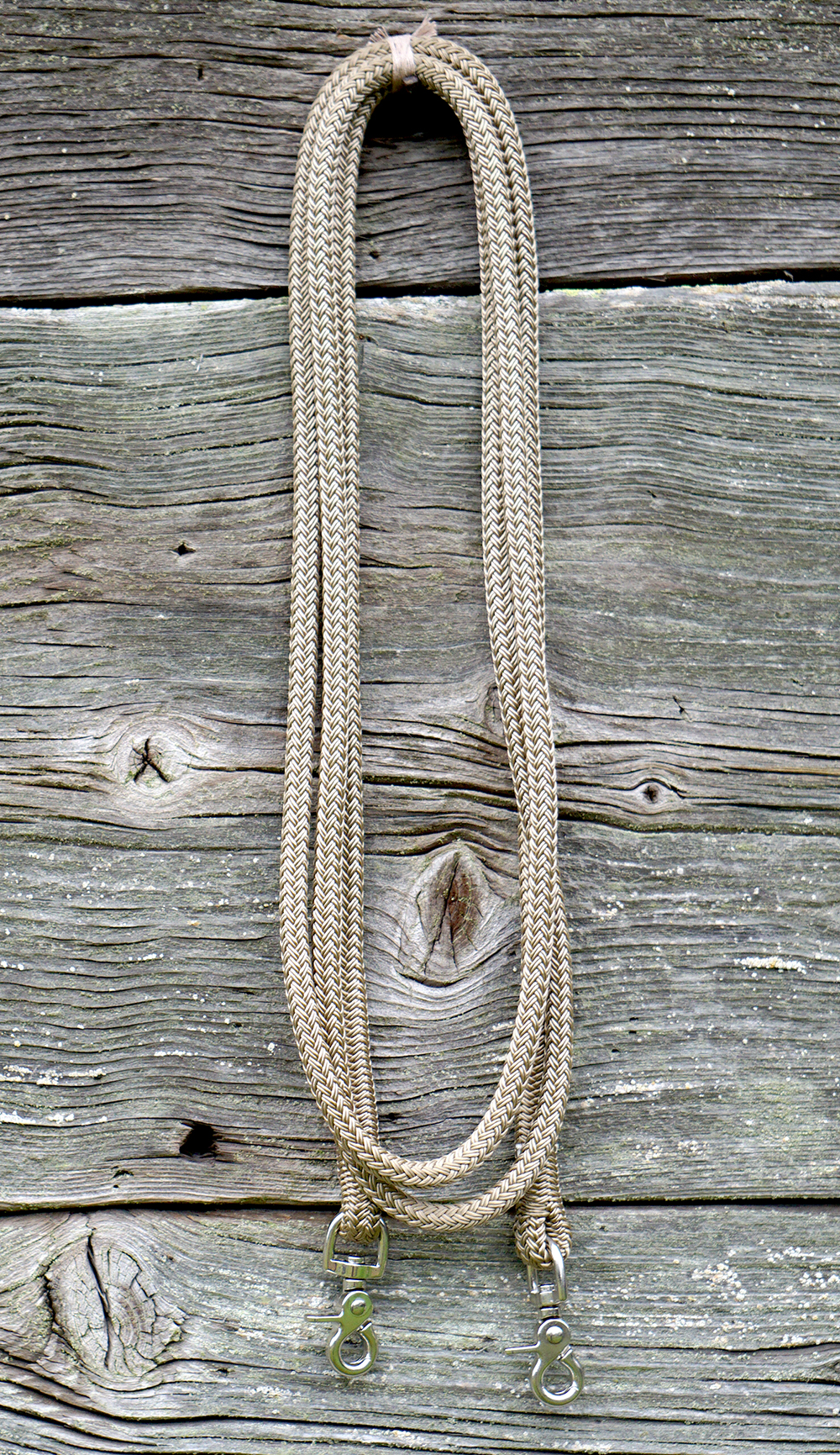Rope reins Brockamp, 250 cm, beige - 4