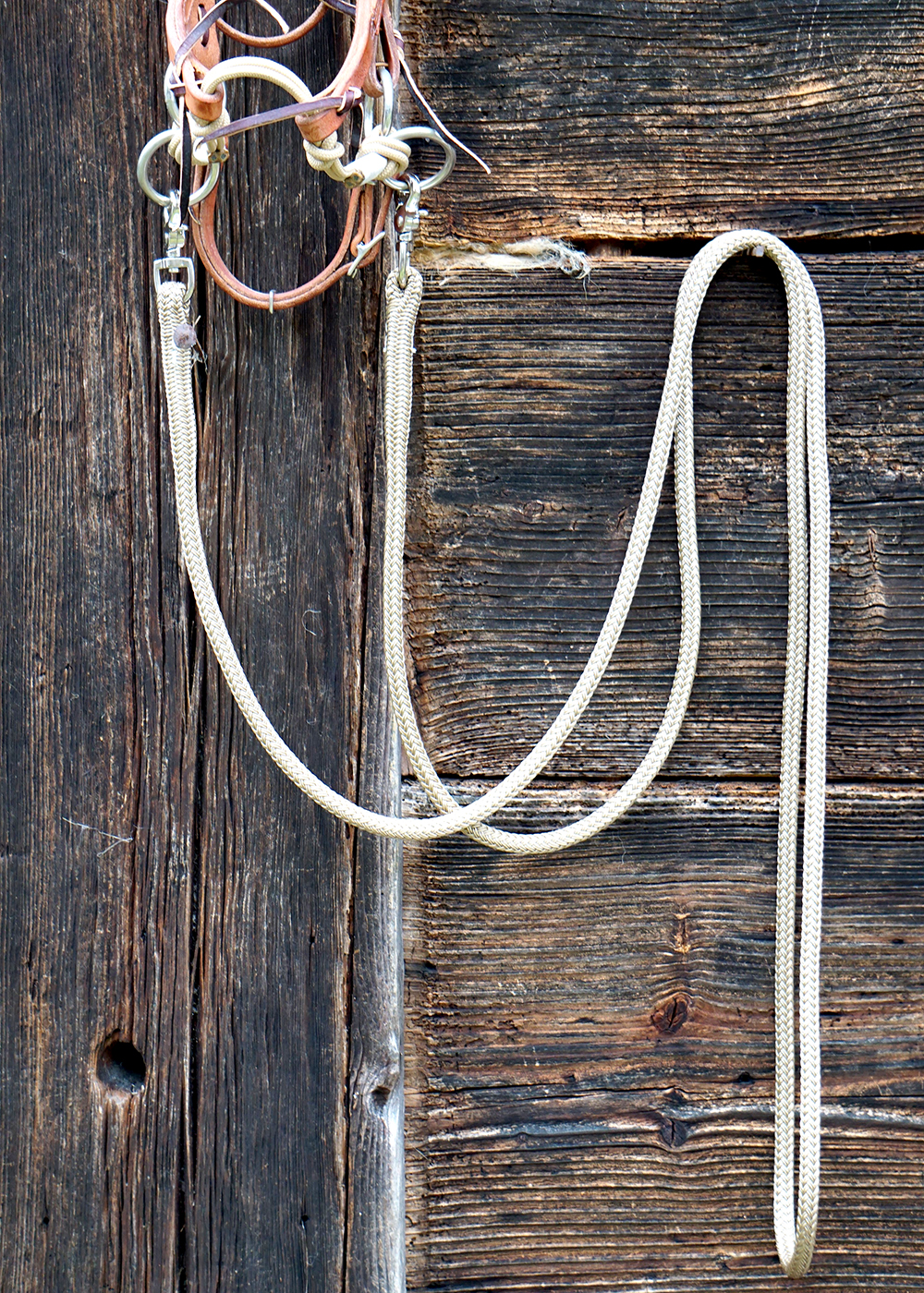 Rope reins Brockamp, 250 cm, beige - 2