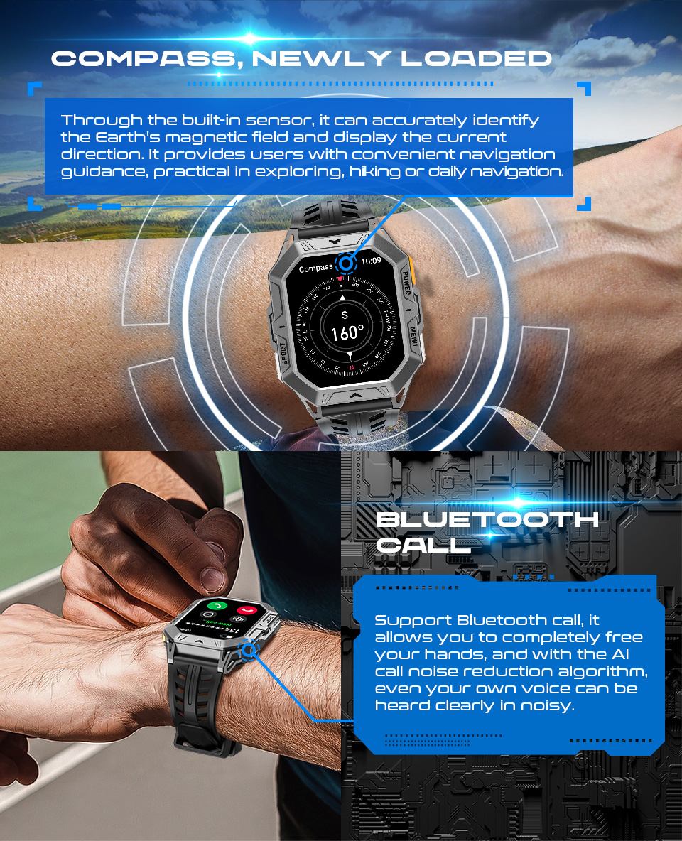 Philippe Palmer Smart Watch LP87 AMOLED Black  - 16