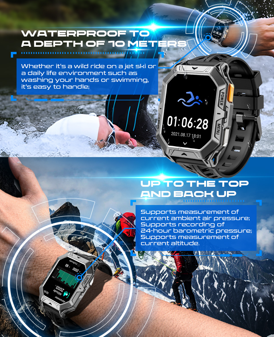 Philippe Palmer Smart Watch LP87 AMOLED Black  - 15
