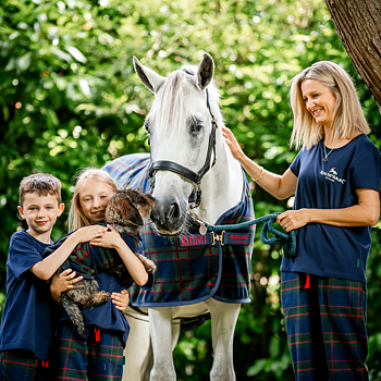 RHINO CHECK FLEECE COOLER PONY