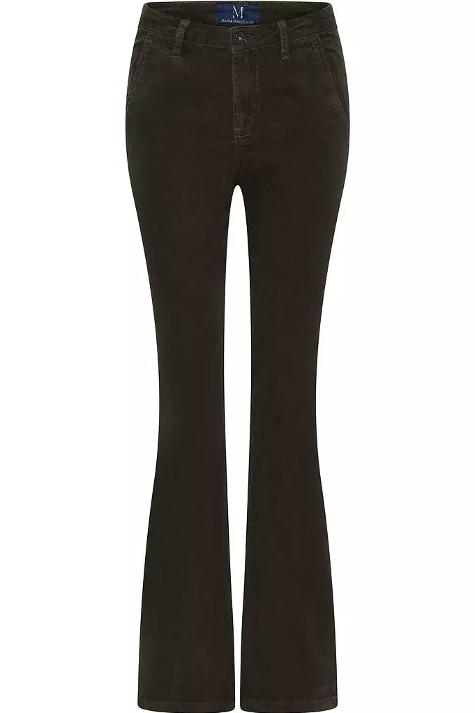 Mapp Jeans - Flare Bootcut Corduroy Jeans Oliv Oil - 2
