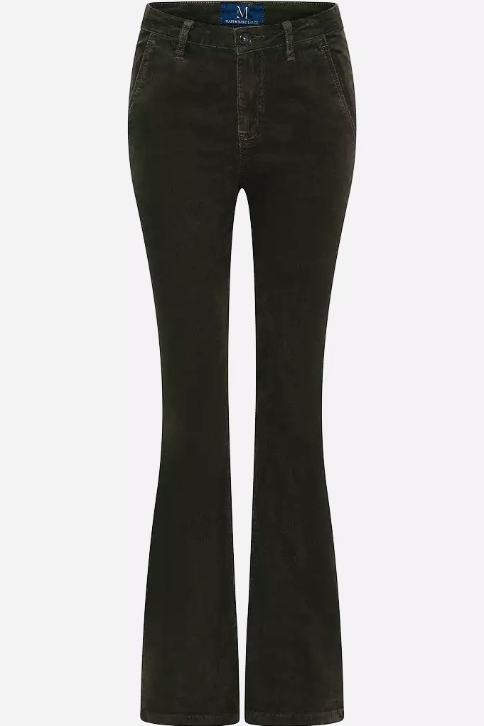 Mapp Jeans - Flare Bootcut Corduroy Jeans Oliv Oil