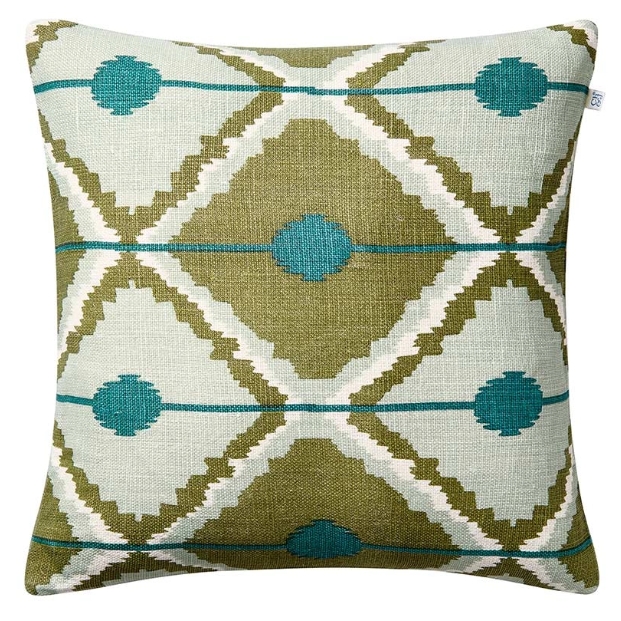Kudde Pune - Aqua/Cactus Green/Heaven Blue 50x50 cm
