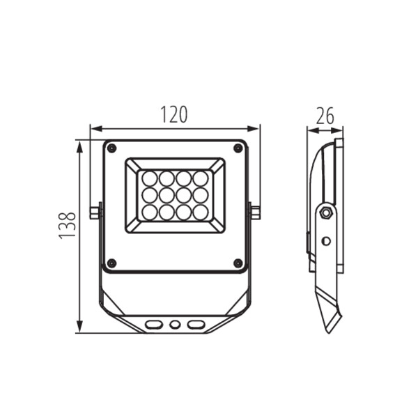 KANLUX Strålkastare ACETE 10W CCT IP65 Med & Utan Sensor - 5