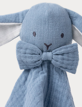 Diinglisar, Snuttefilt, Kanin, Muslin Blå - Teddykompaniet