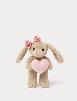 Tyra med hjärta, Kanin, Beige - Teddykompaniet