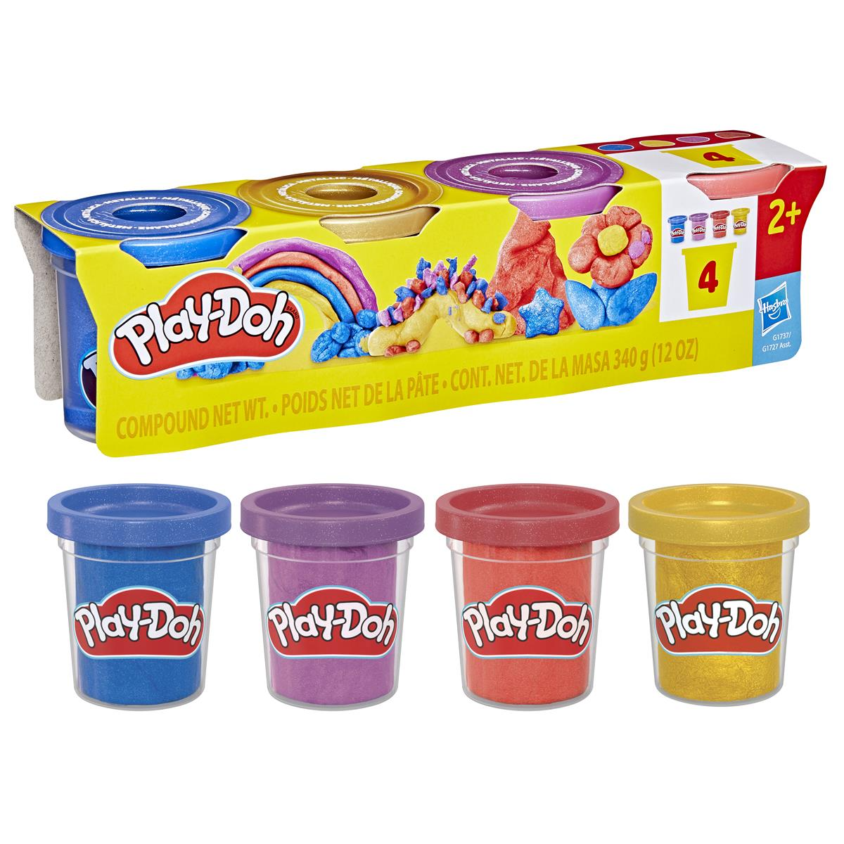 Play-Doh Lera 4-Pack Metallic