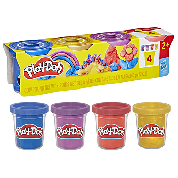 Play-Doh Lera 4-Pack Metallic