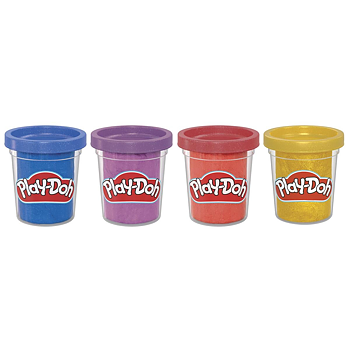 Play-Doh Lera 4-Pack Metallic