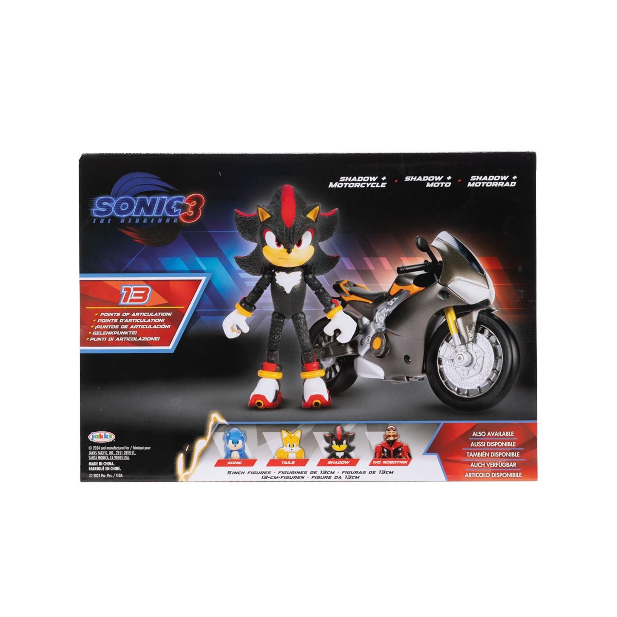 SONIC 3 Movie Figure & Vehicle Shadow & Motorcycle - 4