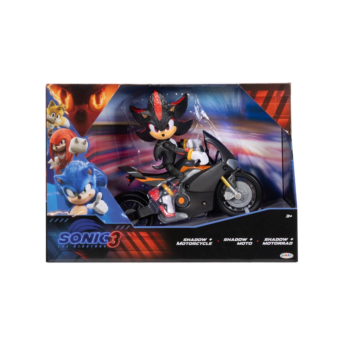SONIC 3 Movie Figure & Vehicle Shadow & Motorcycle