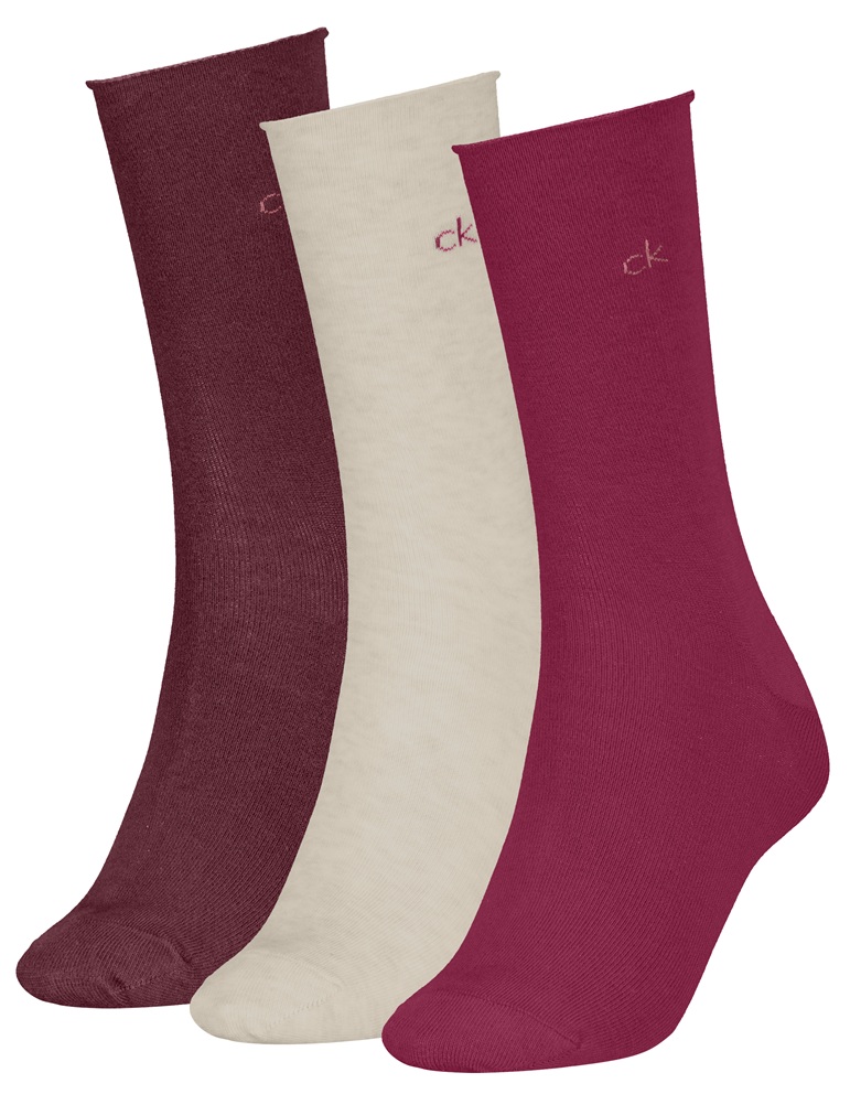 3-Pack Calvin Klein Rolltop, Berry Red