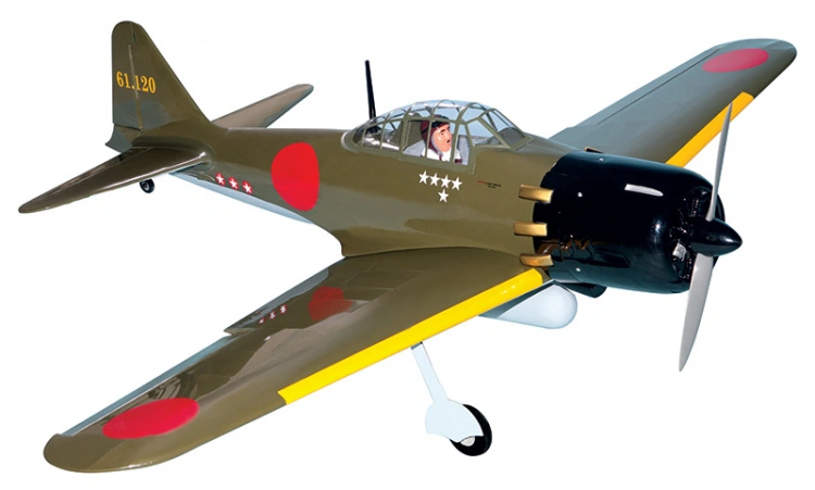 Seagull A6M Zero Fighter 15-20cc Gas ARF Fasta Landställ - 2